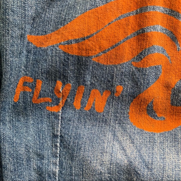 Embroidered and Screen Printed Denim Long Sleeve - Picture 13 of 16